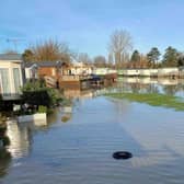 The holiday park was severely flooding following heavy rainfall on December 23.