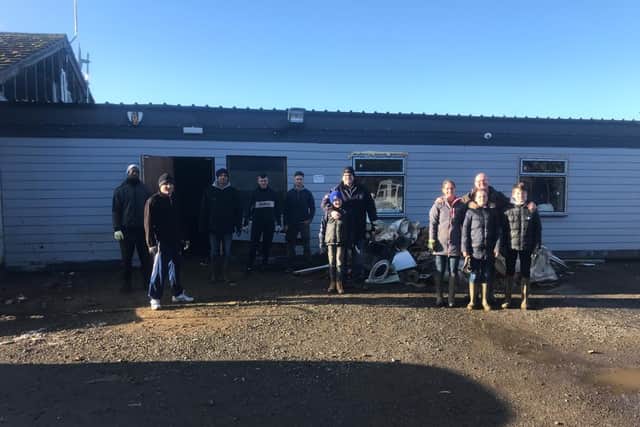Kind-hearted volunteers gave up their time in the festive period to help the cleaning up efforts but their help has only gone so far.
