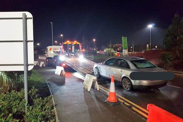 This vehicle was seized because it had no MOT.