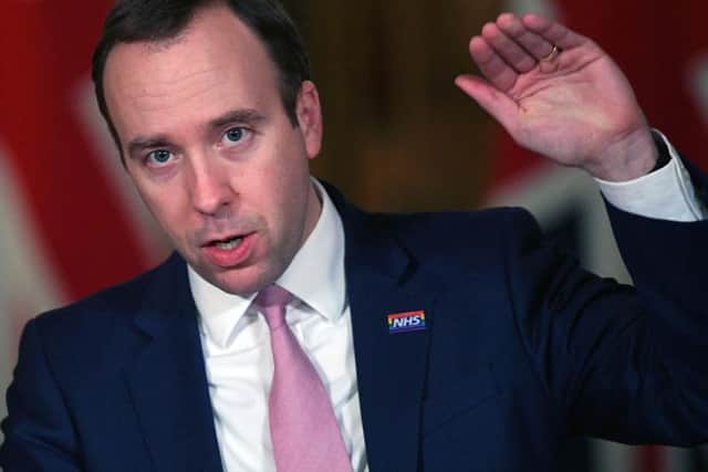 Health Secretary Matt Hancock