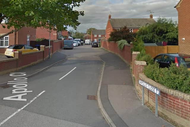 The blaze started at noon on Christmas Eve in Apollo Close, Daventry