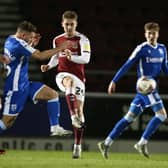 Danny Rose in action for the Cobblers against Gillingham on Tuesday