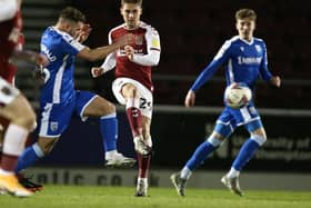 Danny Rose in action for the Cobblers against Gillingham on Tuesday