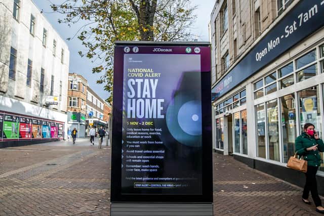 Non-essential shops are closed as the county goes into Tier Four from today