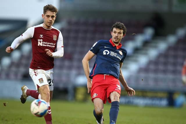 Action from the Cobblers' clash with Sunderland