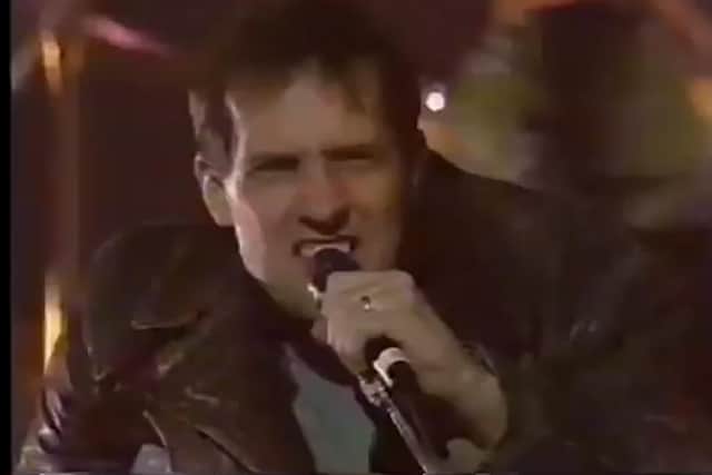 The KLF performing at the Brit Awards in 1992.