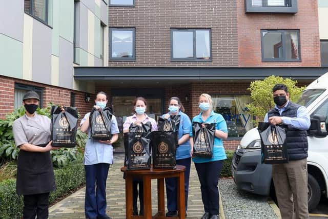 Spencer House welcoming the delivery.