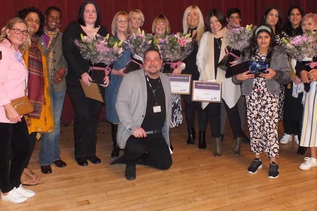 Shortlisted nominees and speakers at Northampton's International Women's Day celebrations in 2020.