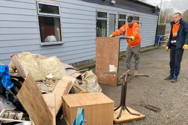 Kind-hearted volunteers gave up their time in the festive period to help the cleaning up efforts but their help has only gone so far.
