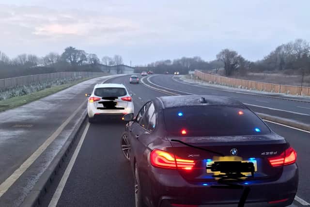Chief Constable of Northamptonshire Police, Nick Adderley, pulled over a driver this morning for "drifting" on a public road. Picture: www.twitter.com/NorthantsChief