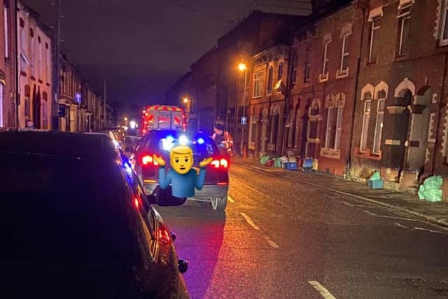 The uninsured car was seized last night after the driver travelled from Slough to Northampton.