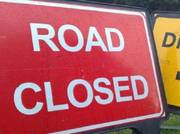 The A422 is shut between Brackley and Banbury