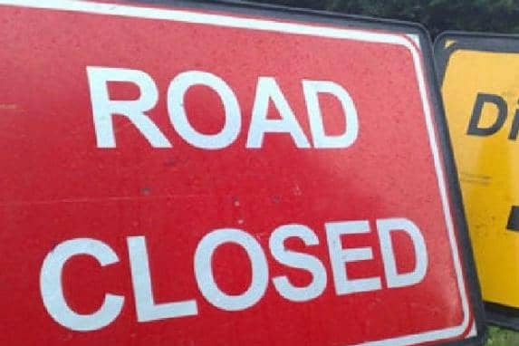 The A422 is shut between Brackley and Banbury