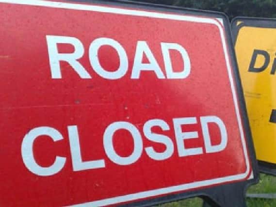The A422 is shut between Brackley and Banbury