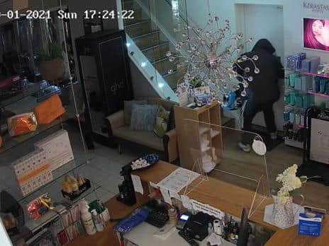 Police want to speak to the male in this CCTV image about the burglary at a Rothwell business