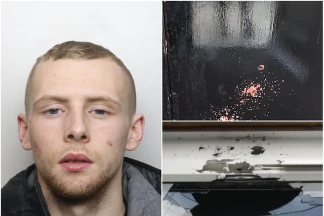 Samuel Cox has been jailed for 15 years for firing on a Northampton pub with a shotgun while customers sat inside.