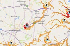 Environment Agency has issued flood warnings for Northamptonshire following heavy rain