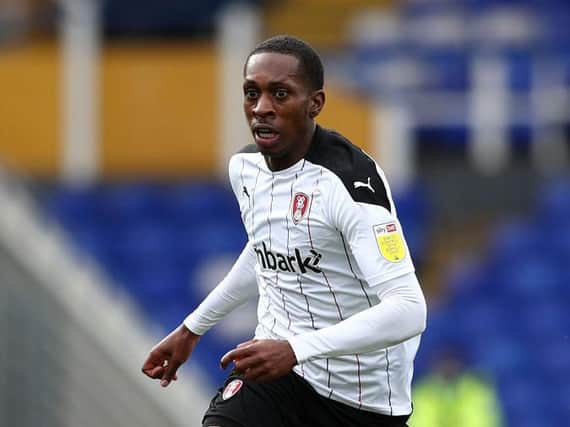 Mickel Miller in action for Rotherham.