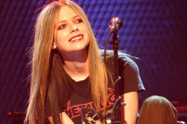 Avril Lavigne was top of the UK albums chart