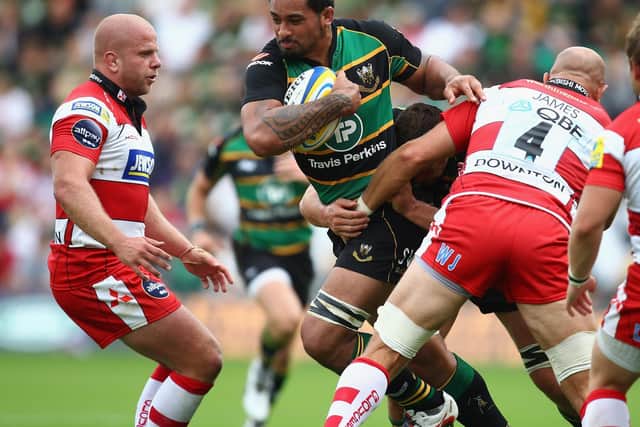Samu Manoa went from watching Saints take on Gloucester to playing against them on a regular basis in the black, green and gold