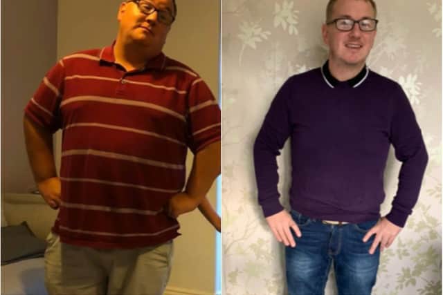 Adam Gregory lost seven stone in just 15 months.
