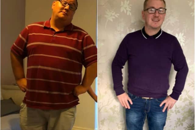 Adam Gregory lost seven stone in just 15 months.