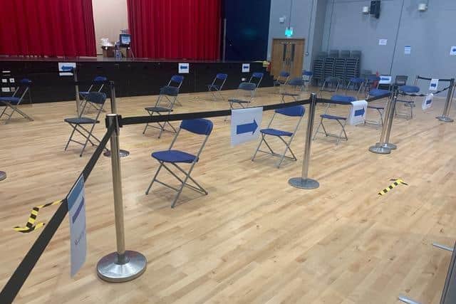 The test centre set up at CCS