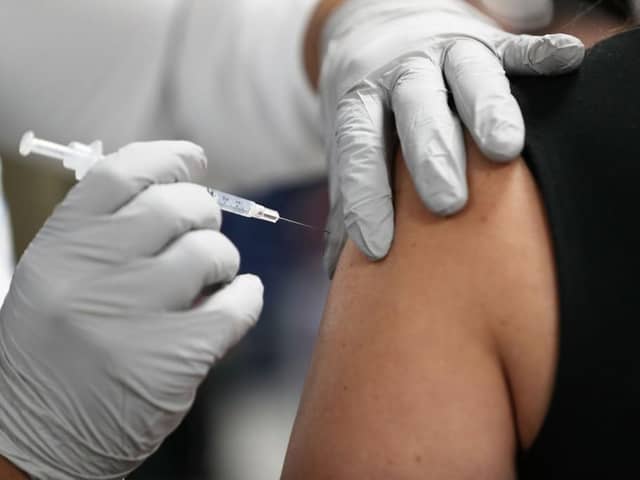 Around 2,300 people had received their first doses of the coronavirus vaccine at the Grange Park Surgery clinic in Northampton at the end of last week. Photo: Getty Images