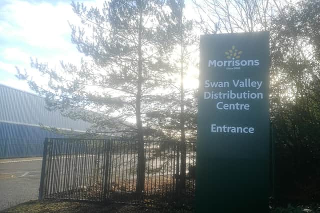 Morrisons distribution centre in Swan Valley