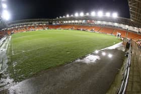 Bloomfield Road succumbed to Storm Christoph on Tuesday.