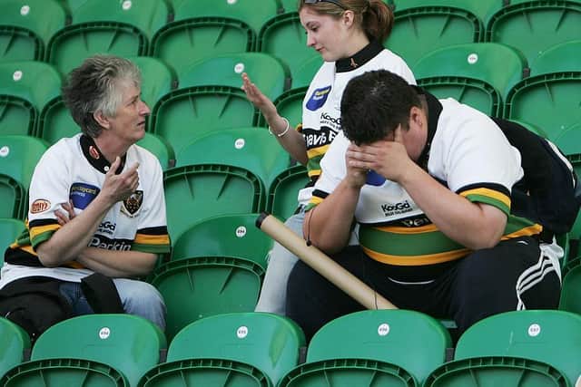 Saints fans were left devastated by their team's relegation from the Gunness Premiership