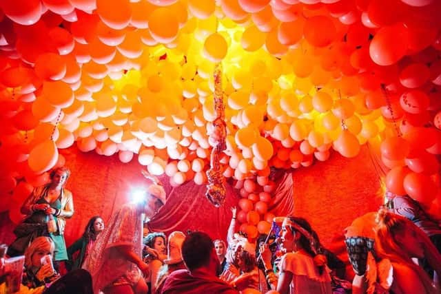 Womb With A View - one of the art installations previously at the Shambala Festival