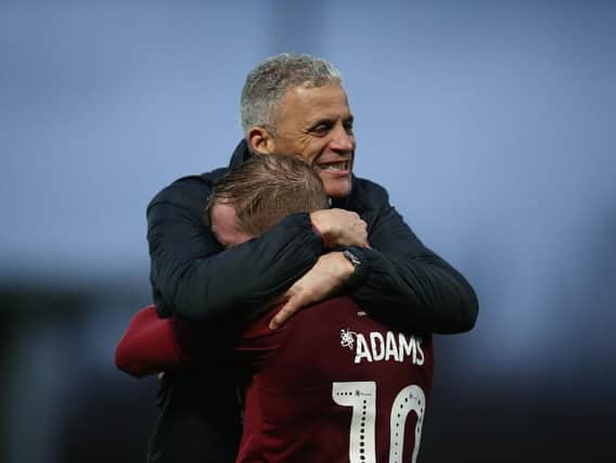 Keith Curle and Nicky Adams have a close relationship.