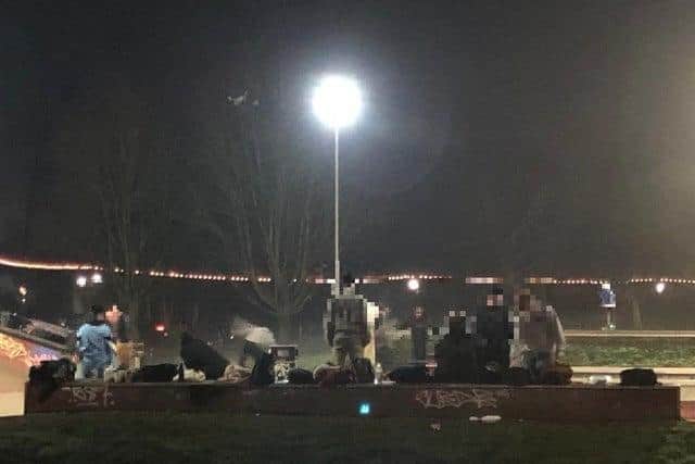 A number of young people have been spotted at Radlands in Northampton