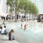 An artist's impression of the future vision for Northampton Market Square
