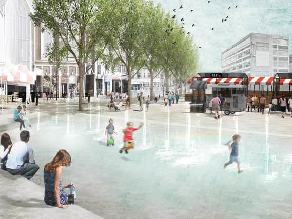 An artist's impression of the future vision for Northampton Market Square