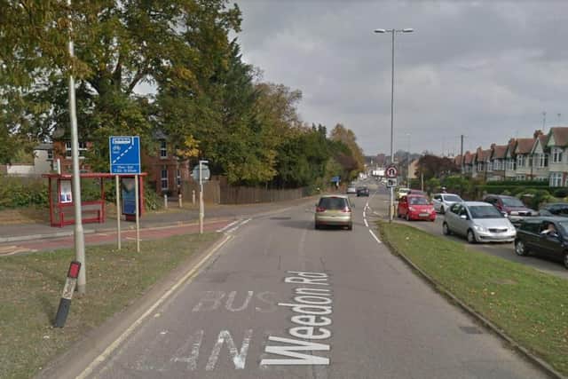 The bus lane in Weedon Road. Photo: Google Maps