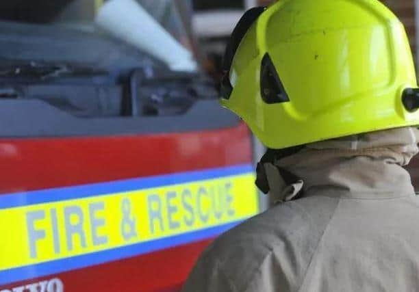 Firefighters spent four hours battling the blaze in a house in Ringstead overnight