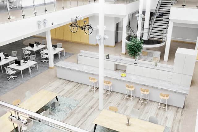 How the refurbishment of the new police and fire business hub in Wellingborough will look when completed