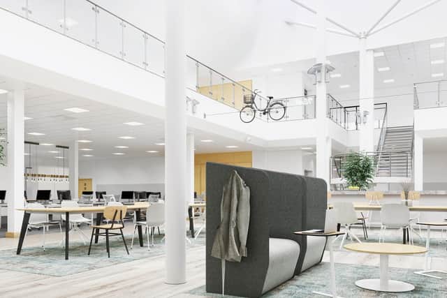 How the refurbishment of the new police and fire business hub will look when completed
