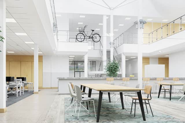 How the refurbishment of the new police and fire business hub will look when completed