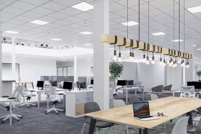 How the refurbishment of the new police and fire business hub will look when completed