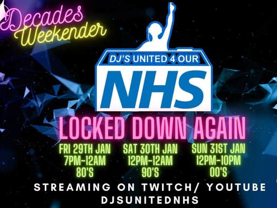 DJs United 4 Our NHS is holding a three day livestreamed festival in aid of the healthcare frontline workers.