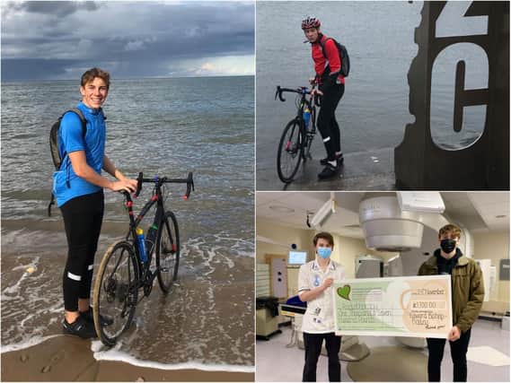 Edward Bishop-Bailey took the £1,749 he raised for a cancelled school trip to Botswana and donated it all to the hospital.