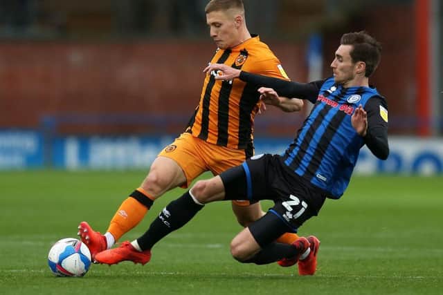 Greg Docherty scored for Hull against Swindon. Picture: Pete Norton