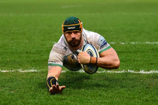 Shaun Adendorff scored twice for Saints at Kingsholm