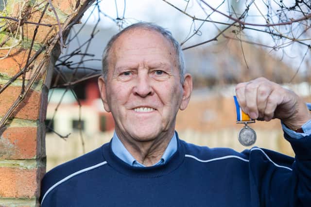 Bill Birch has been reunited with his dad's WWI medal after it turned up for auction on eBay.