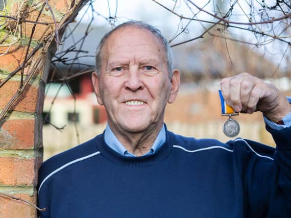 Bill Birch has been reunited with his dad's WWI medal after it turned up for auction on eBay.