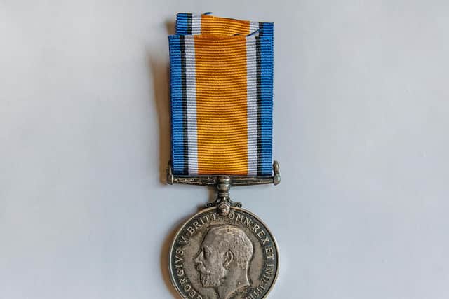 Private Jack Birch's British War Medal, home again.