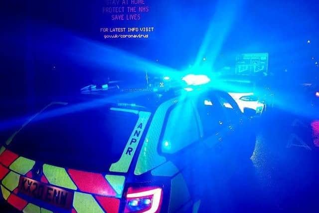 Police issued fines to four travellers heading for an early-morning McDonald's. Photo: @NptonResponse
